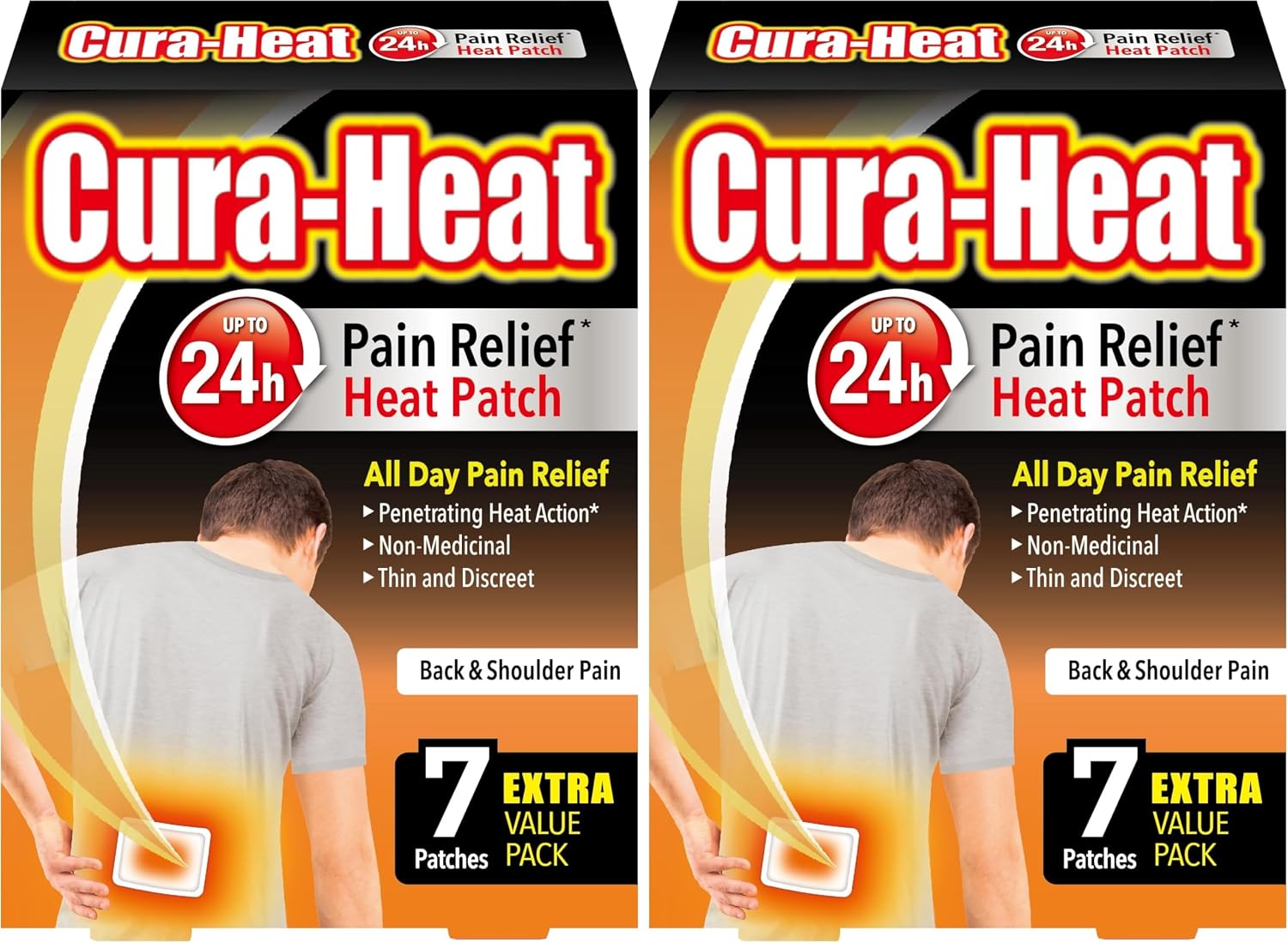 Thumbnail 3 de Cura-Heat Back and Shoulder Pain Relief Heat Patch - 7 Patches