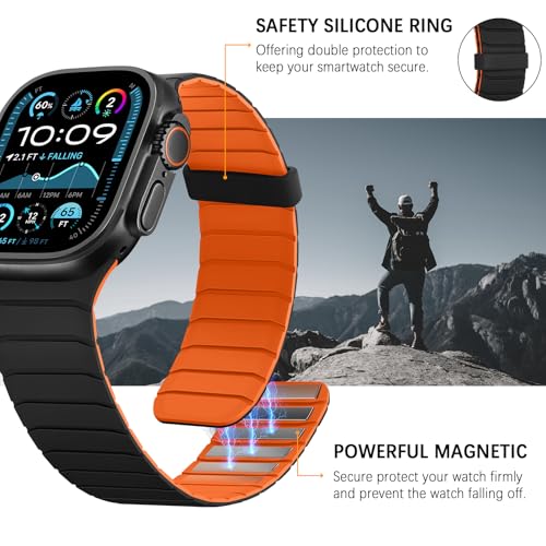 Thumbnail 5 de Sixmoat Correa reversibles para Apple Watch 🧡Negro-Naranja