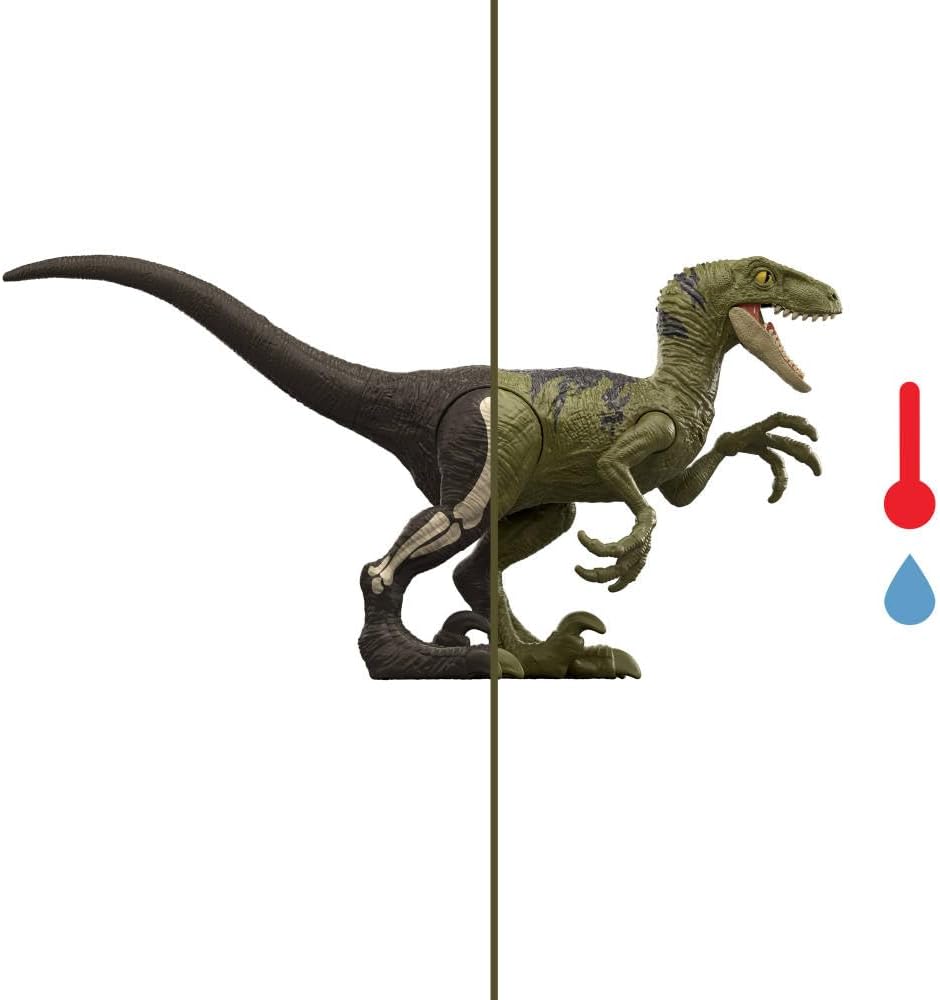 Thumbnail 3 de Jurassic World Color Reveal : Assortiment de dinosaures surprises avec figurines à plonger et révélation par eau chaude