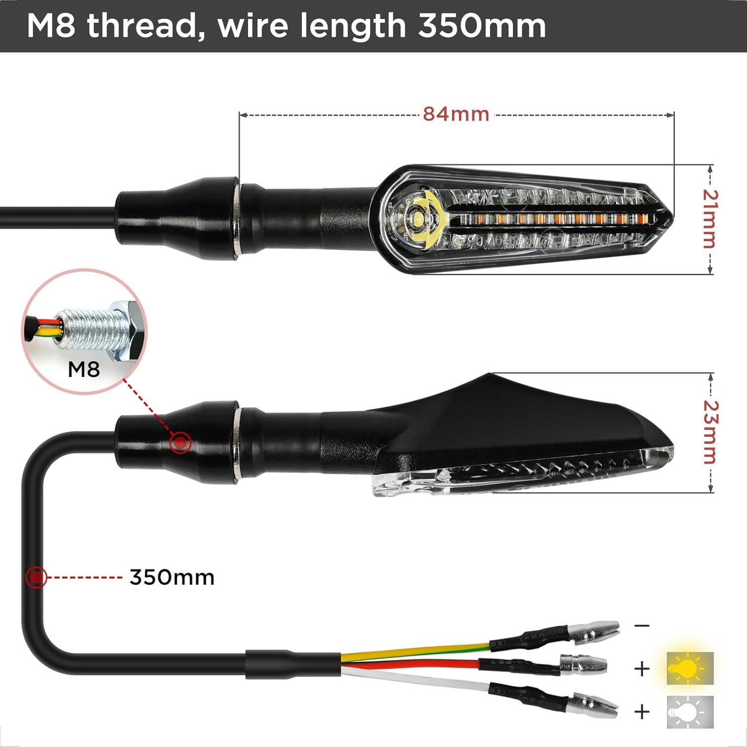 Thumbnail 5 de evermotor Motorcycle Indicator 12V LED DRL, IP67 🏍