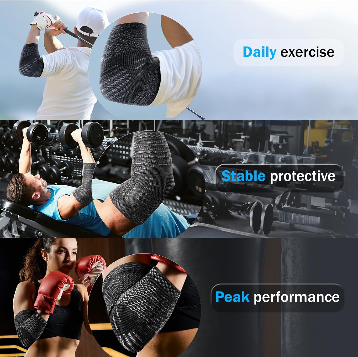 Detalle 2 de POWERLIX Ellenbogenbandage XL für Tennisarm