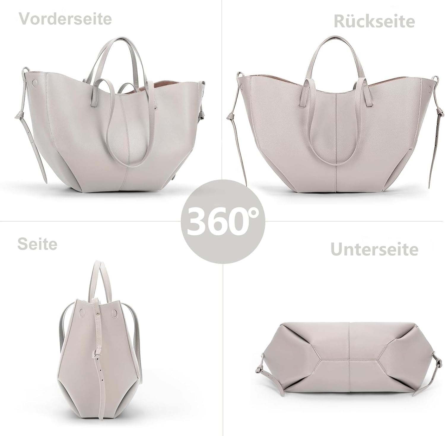 Thumbnail 2 de TIAASTAP Groß Handtasche Damen Tote Bag – geräumige Kunstleder Shopper Tasche
