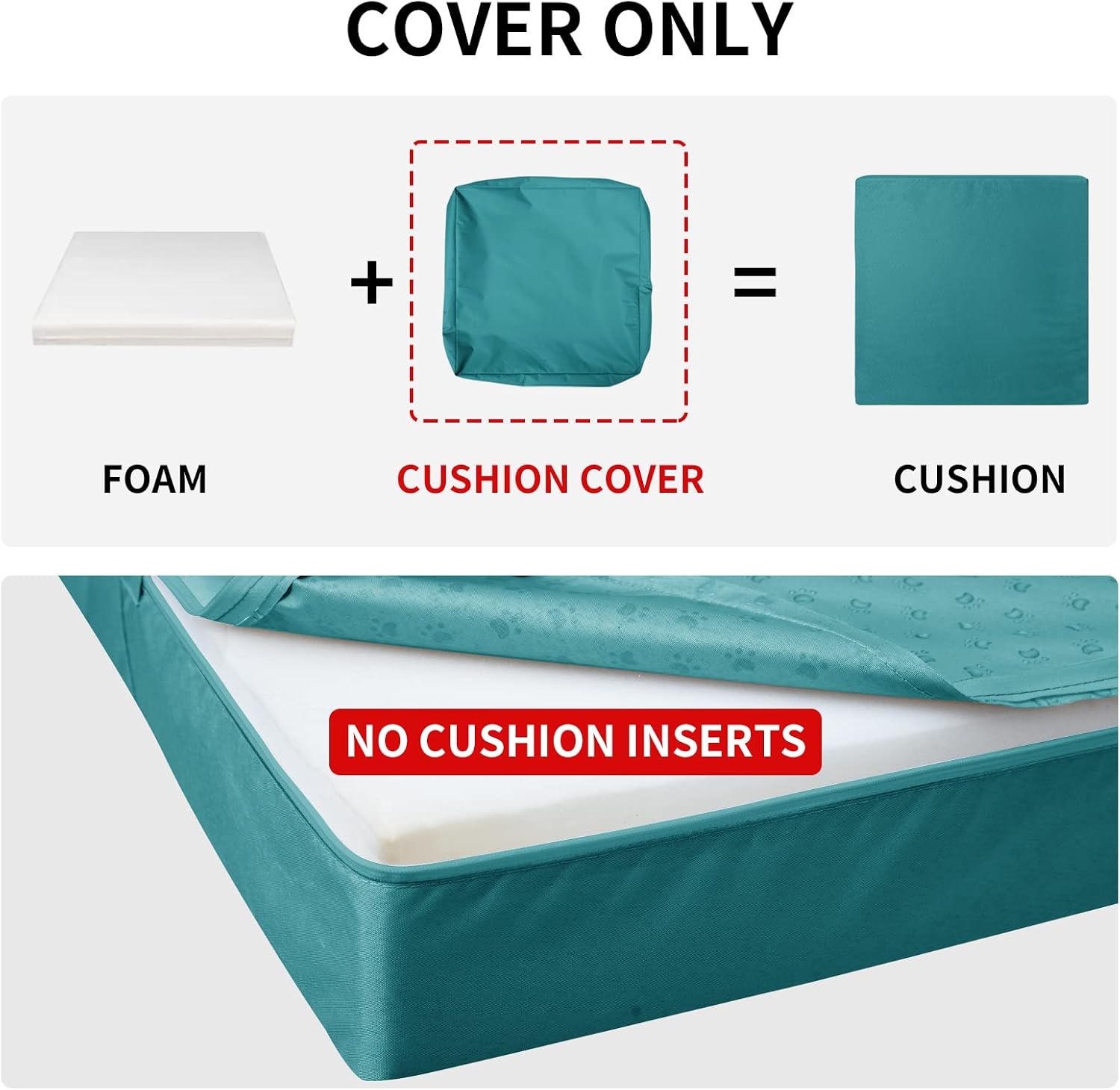 Thumbnail 6 de Easy-Going Outdoor Cushion Covers, 27 x 25 x 5 in