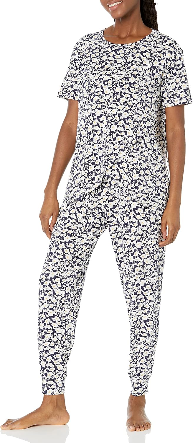 Detalle de Amazon Essentials Womens Cotton Modal Maternity Nursing Pajama Set
