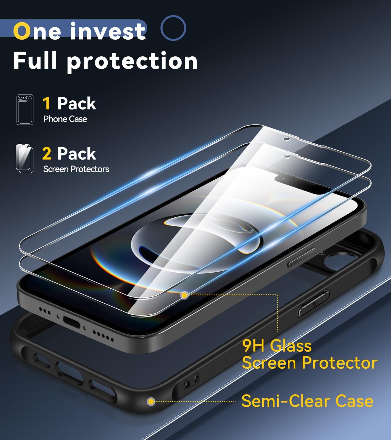 Detalle 1 de ivoler 3 in 1 Case for iPhone 16e 6.1 inch