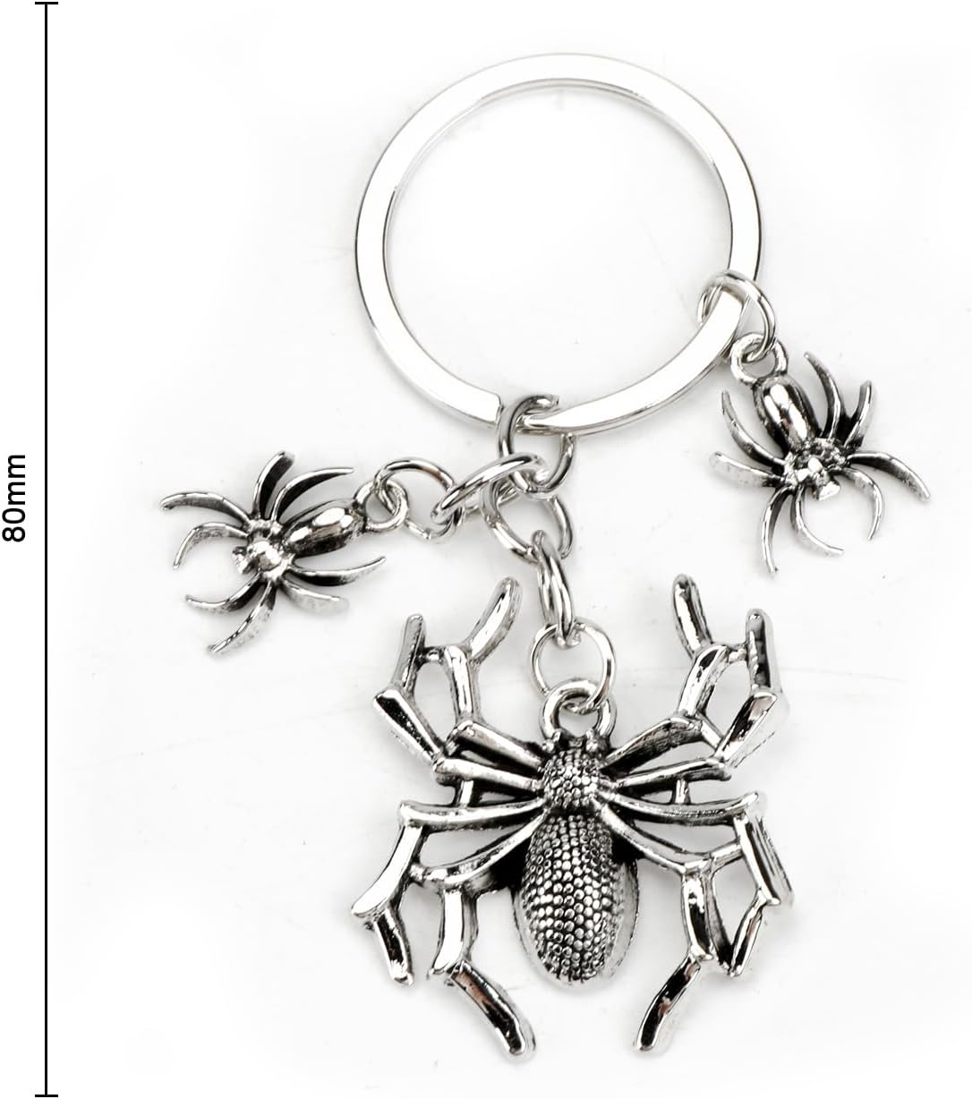 Detalle de Tranbath Creative Spider Pendant Keychain: A Thoughtful, Animal-Themed Accessory for Bags, Keys and Gifts