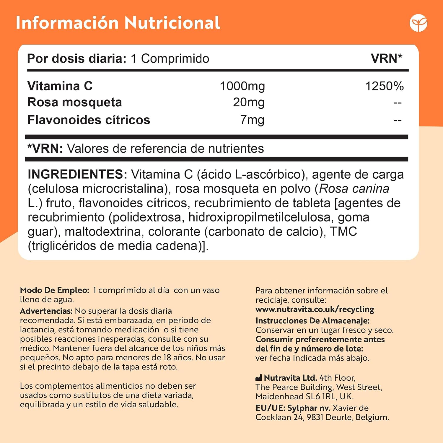 Thumbnail 4 de Nutravita Vitamina C 1000 mg 180 comprimidos
