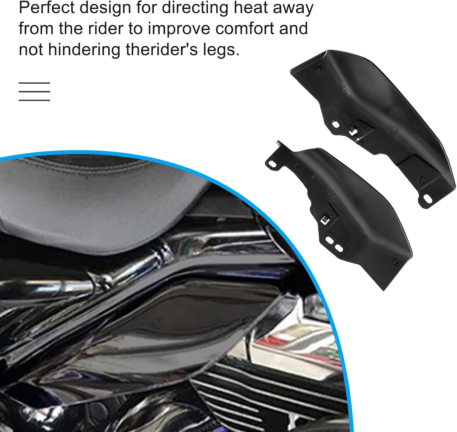 Detalle 2 de Carkio Motorcycle Air Deflectors