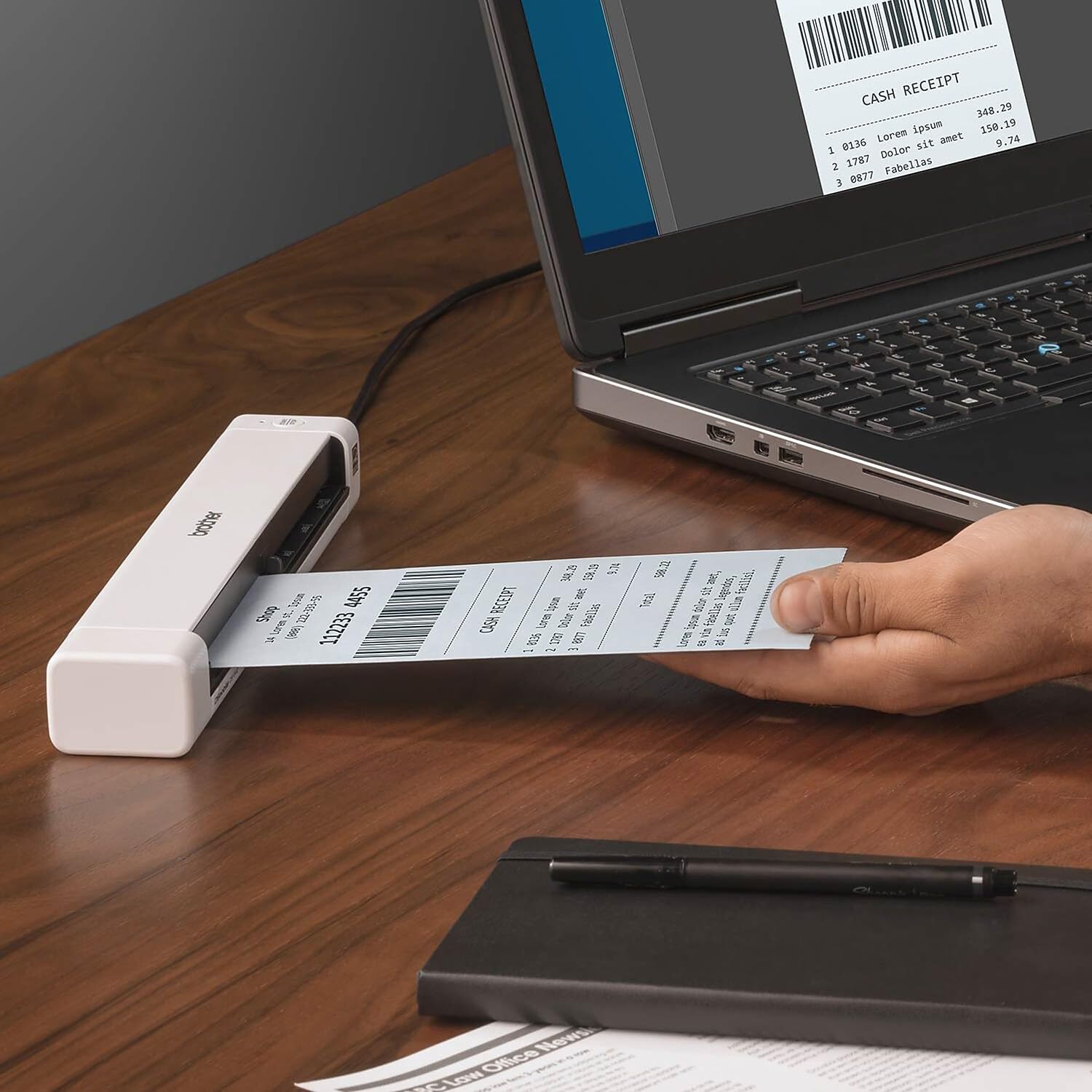 Detalle 2 de Brother DS-640 Compact Mobile Scanner 1.5"x2"x11.9"