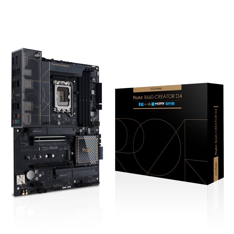 Detalle de ASUS ProArt B660-CREATOR D4 - Placa base ATX para creativos con conectividad de alta velocidad