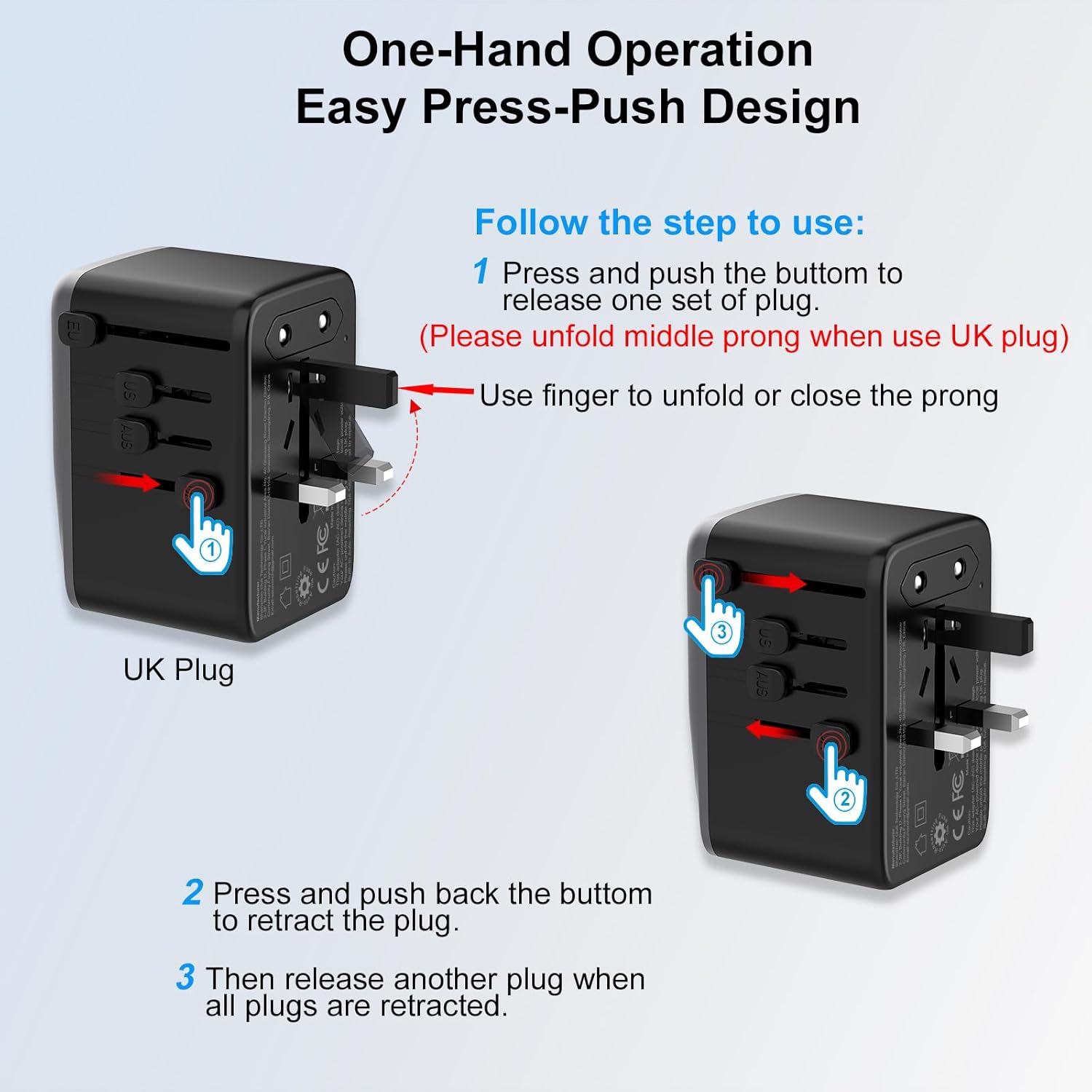 Thumbnail 3 de SAUNORCH Universal Travel Adapter PD 35W
