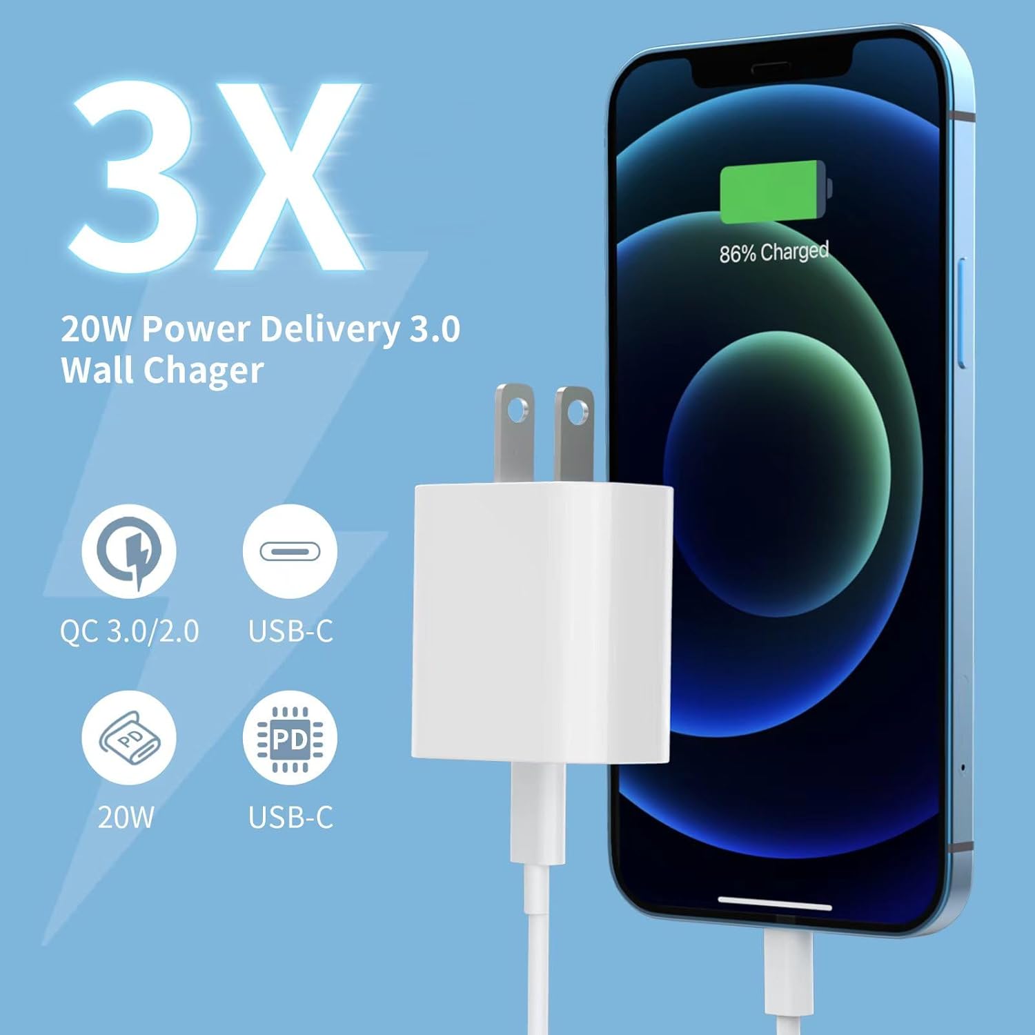 Thumbnail 3 de iGENJUN 20W USB C Charger for Phone