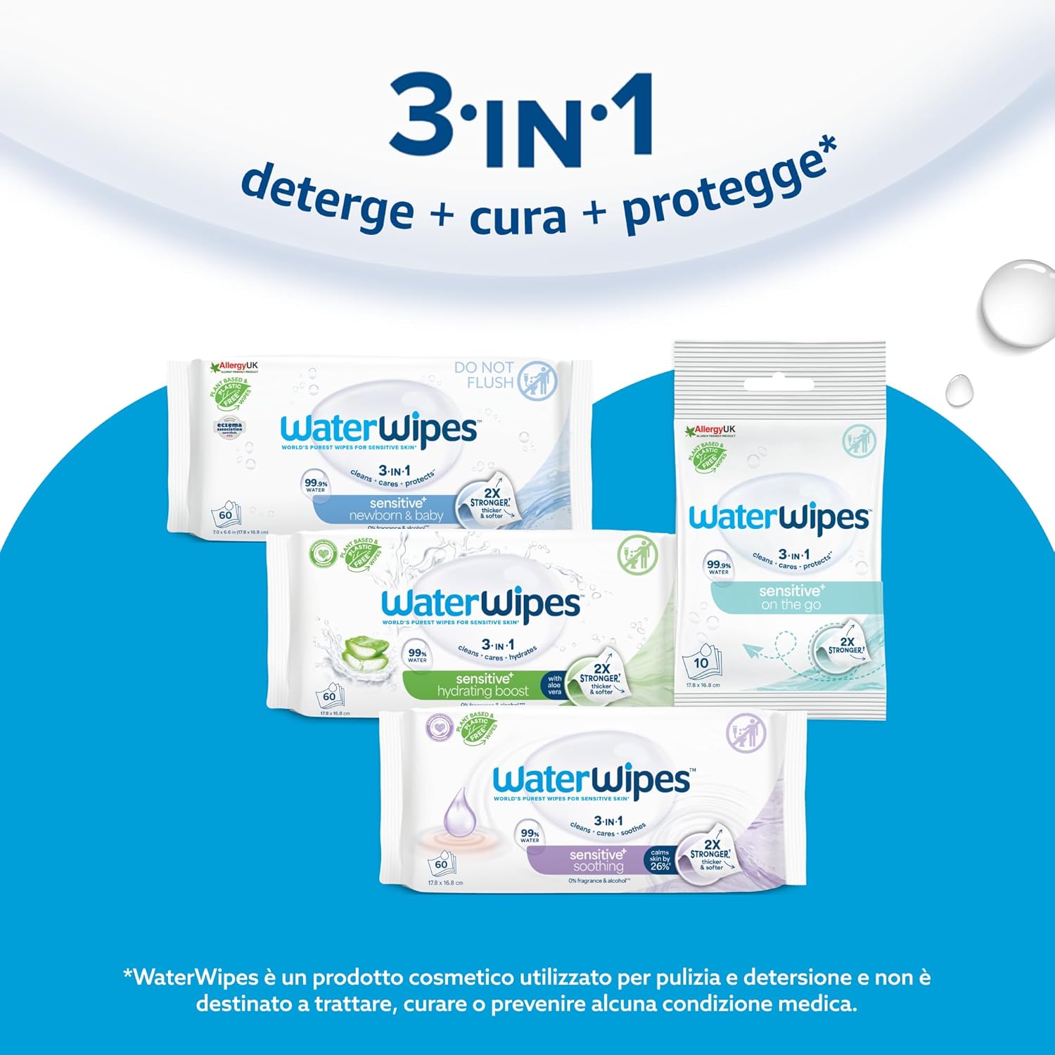 Thumbnail 4 de WaterWipes Sensitive+ Salviettine 720 pezzi