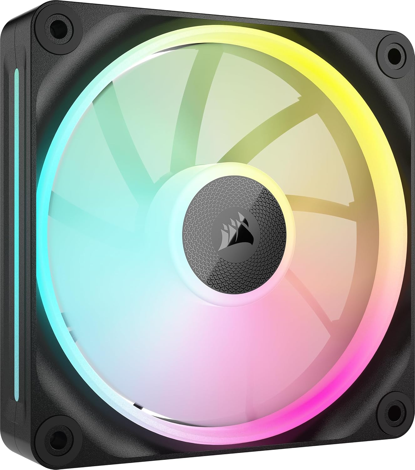 Detalle 2 de CORSAIR iCUE Link LX140 RGB 140 mm PWM – Pack double de ventilateurs RGB avec hub iCUE Link