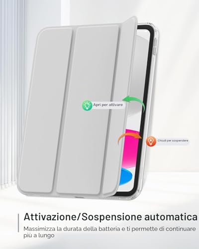 Thumbnail 6 de MoKo Cover Custodia per iPad A16 e iPad 11/10 Gen 11.0 Pollici - Argento