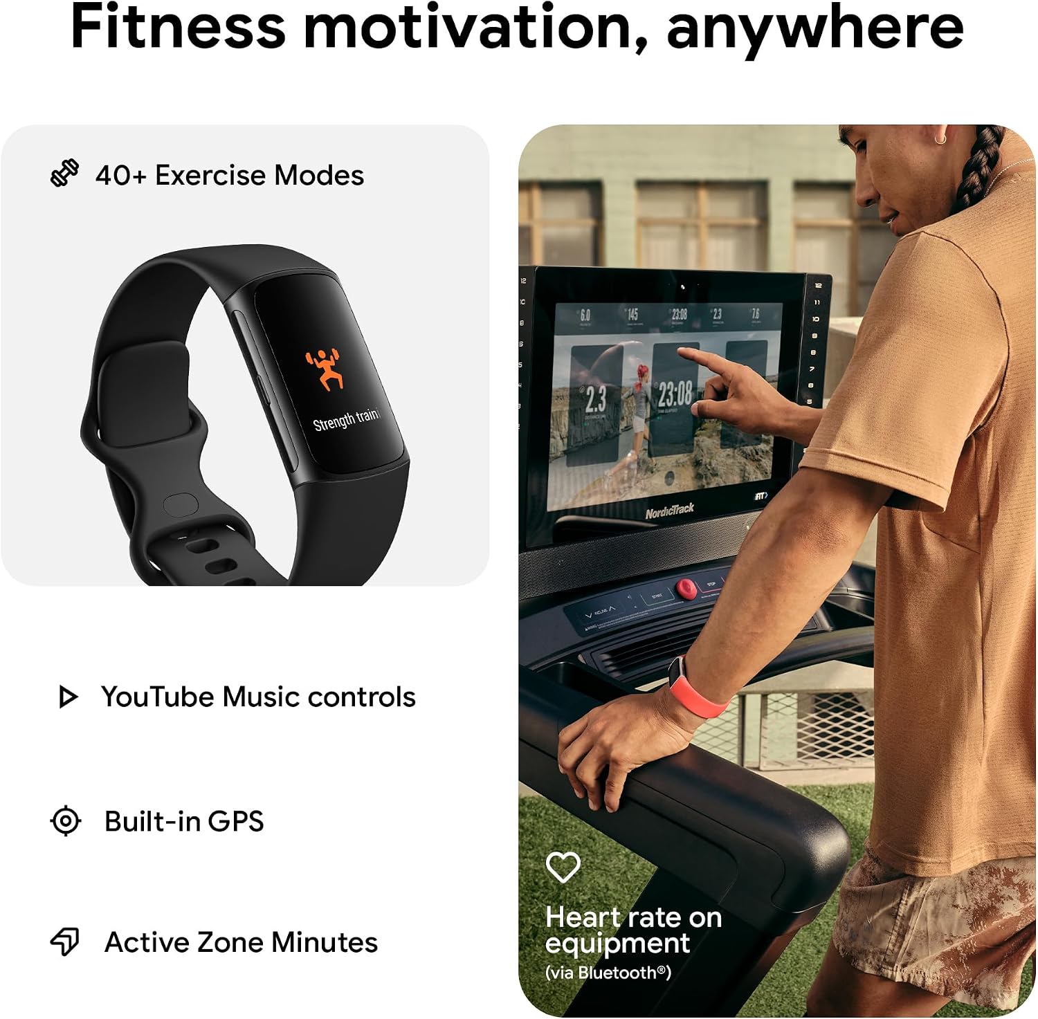 Thumbnail 3 de Fitbit Charge 6 GPS fitness tracker