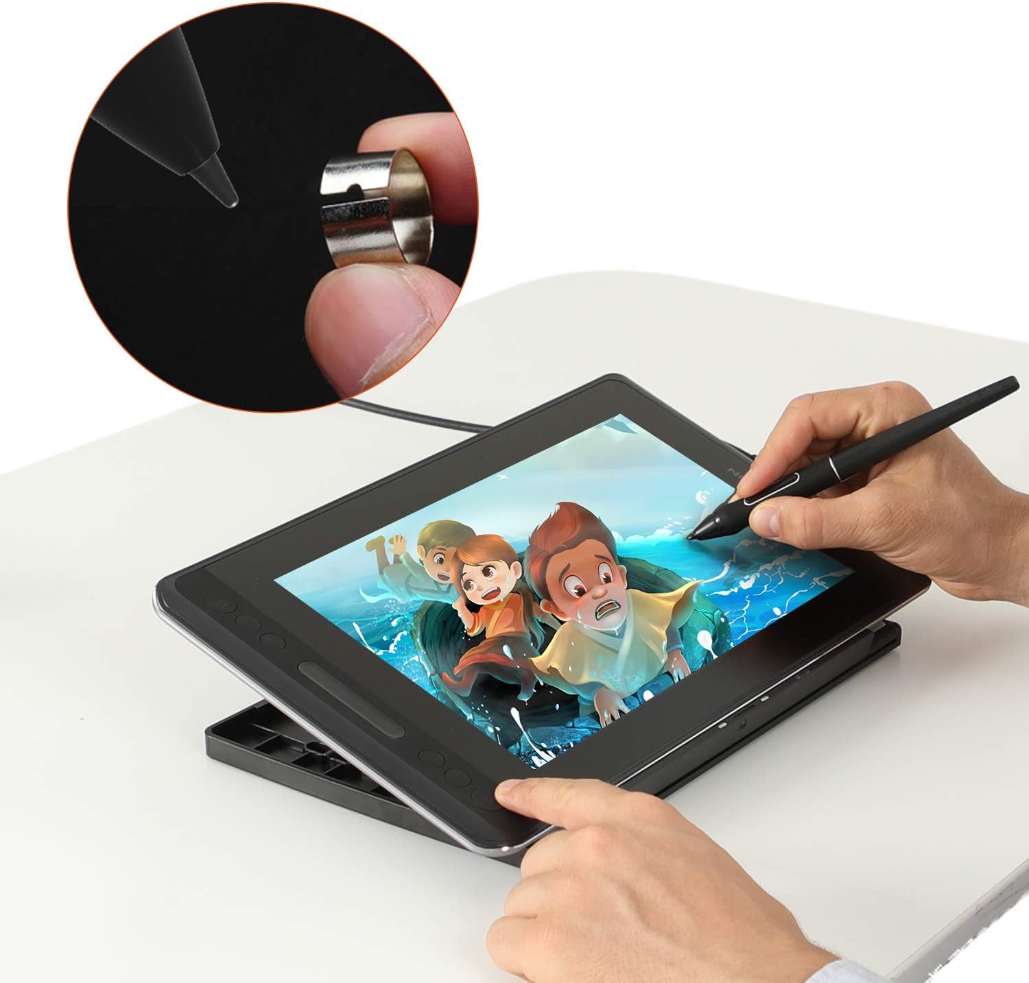 Detalle 1 de HUION PW507 Battery-Free Digital Pen, 8192 Pressure Levels and 266 PPS