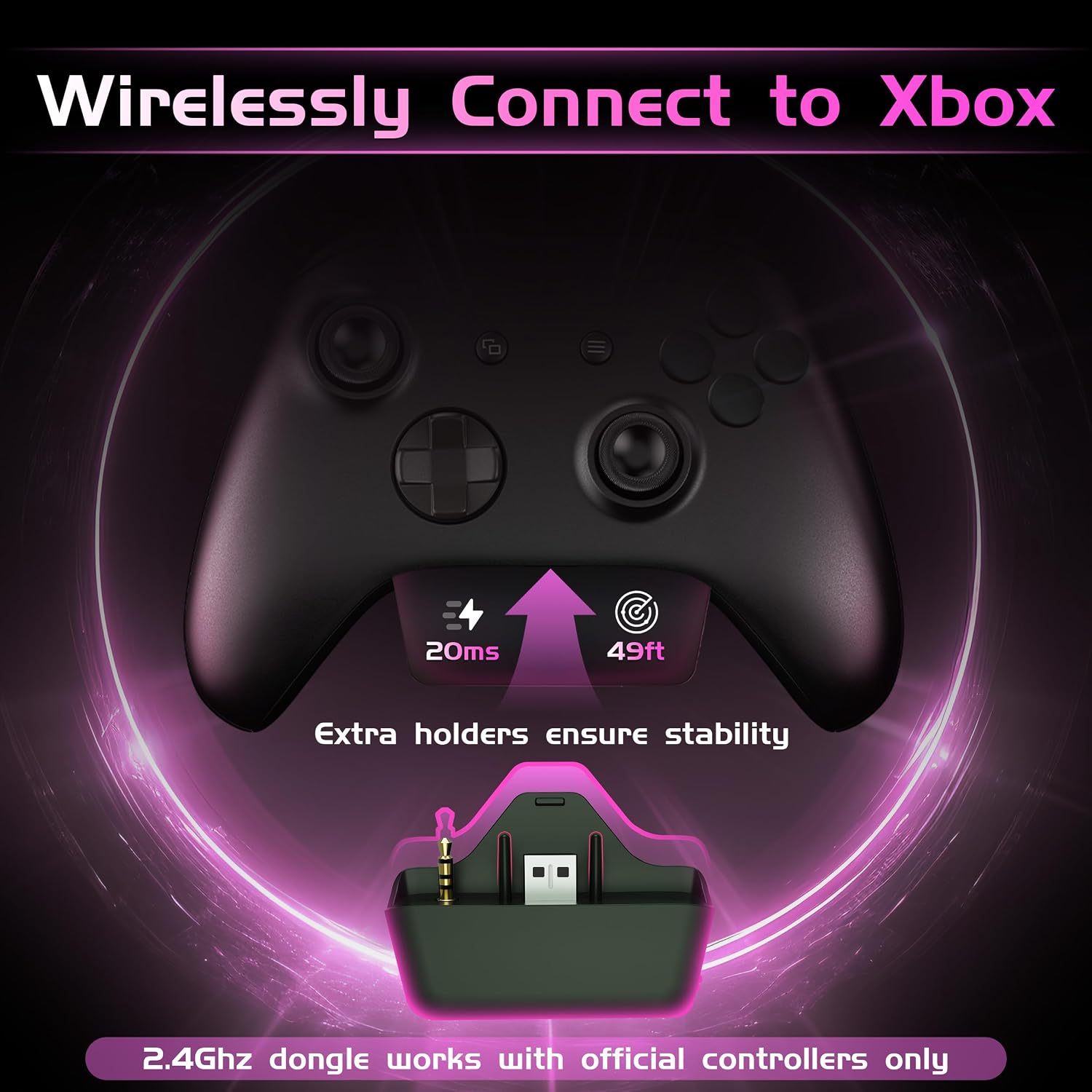 Detalle 2 de Gvyugke 560 Wireless Gaming Headset, 50mm Drivers, Bluetooth 5.3