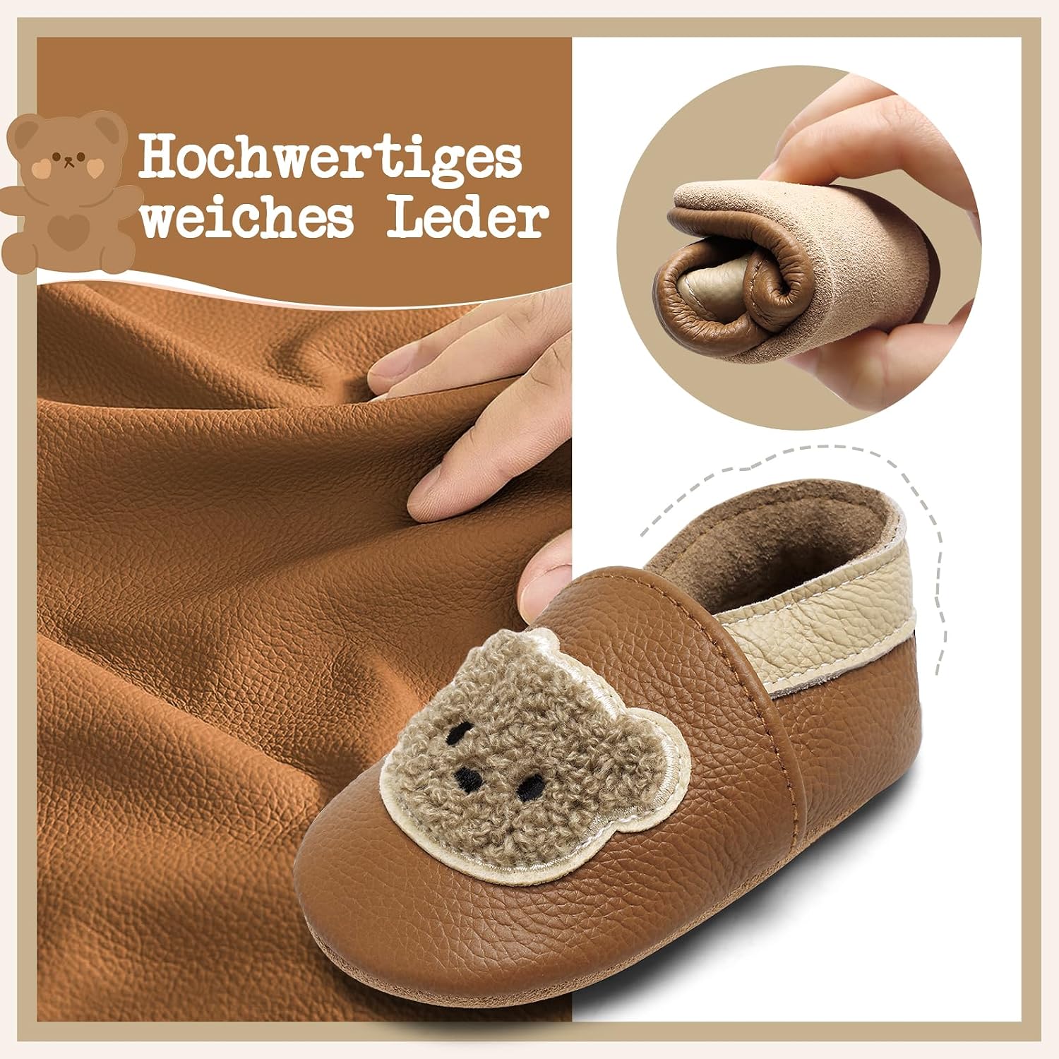 Detalle de IceUnicorn Krabbelschuhe Baby Lauflernschuhe