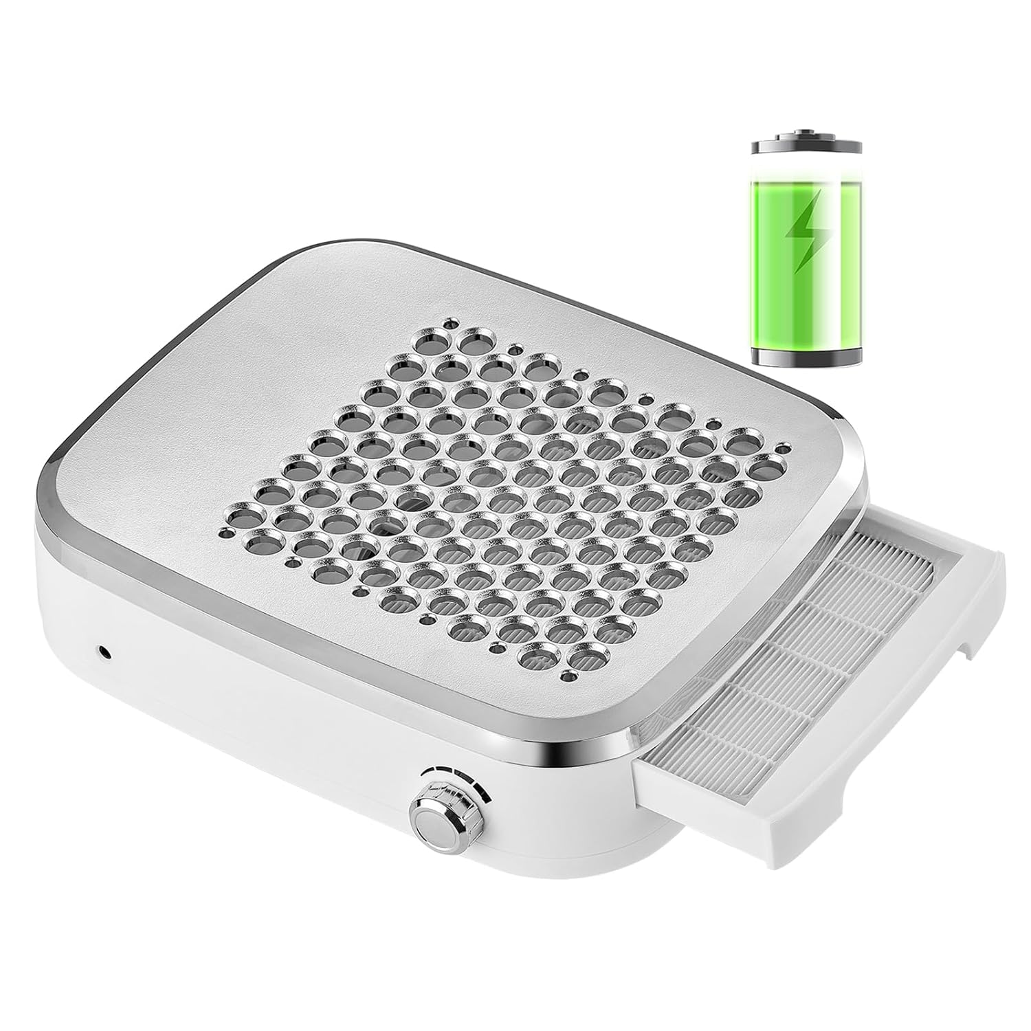 Makartt Sylvee Cordless Nail Dust Collector – 4000RPM Rechargeable Nail Vacuum