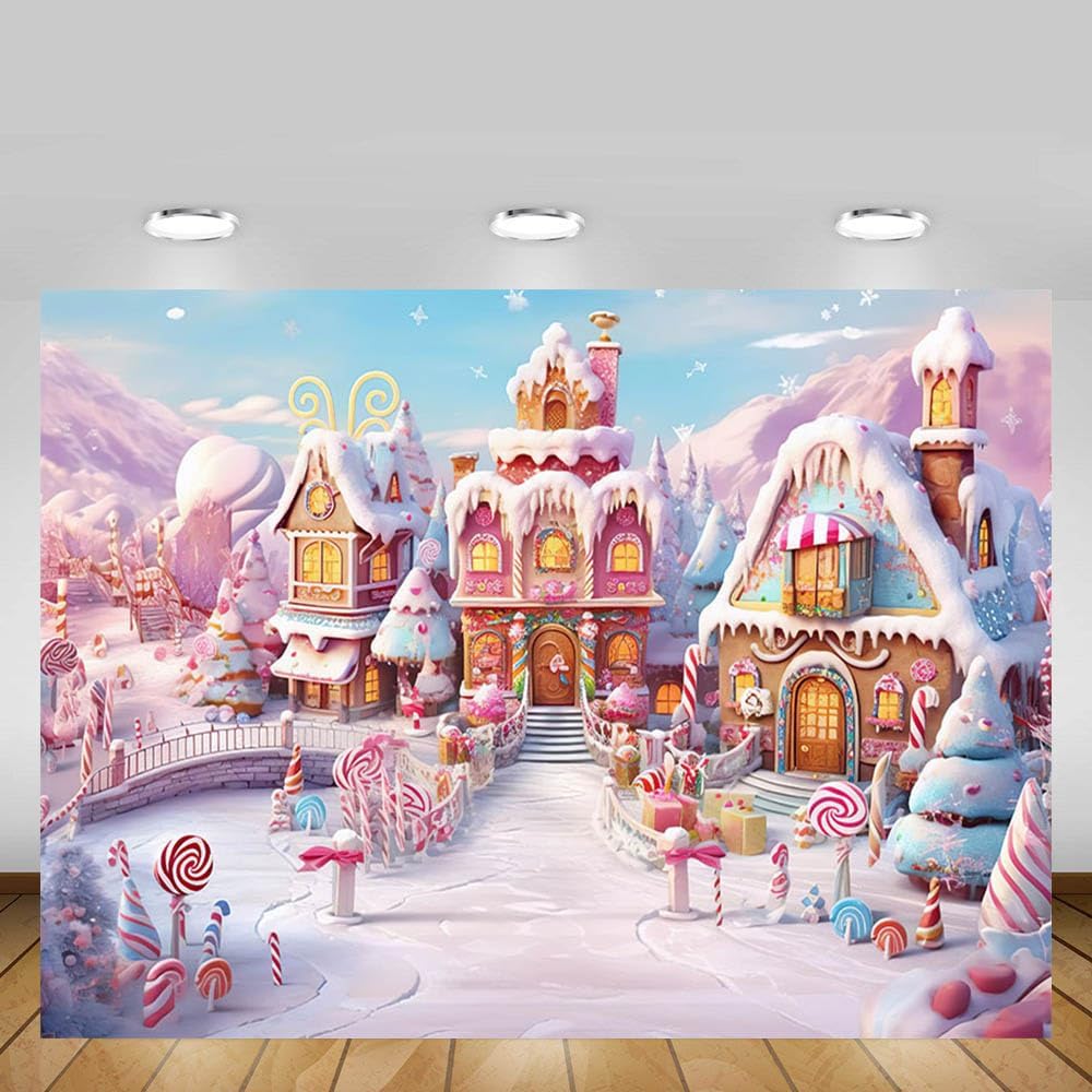 Detalle 2 de MEHOFOND 8x6ft winter snow photography backdrop ๐