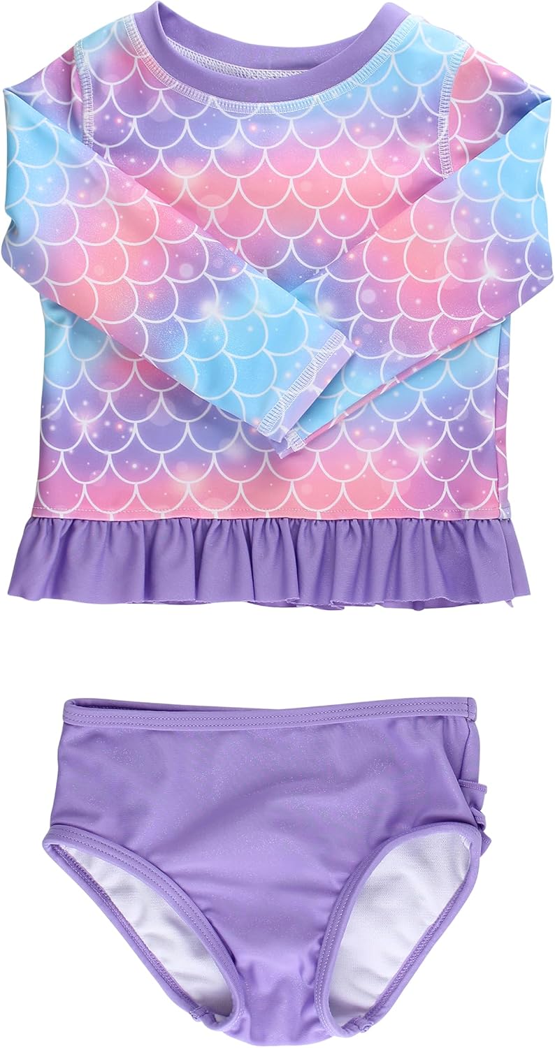 Thumbnail 5 de RuffleButts Baby/Toddler Long Sleeve Rash Guard UPF50+