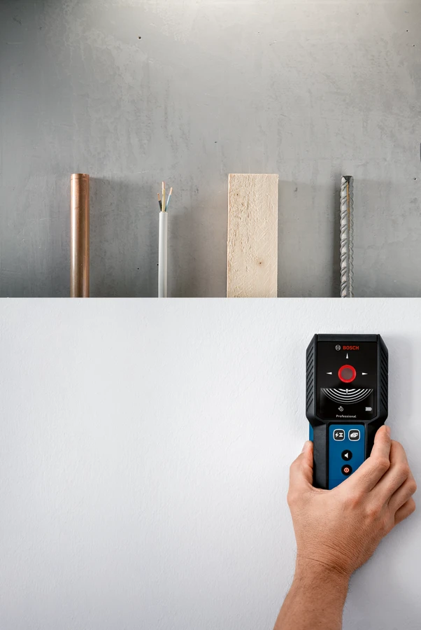 Detalle de Bosch Professional GMS 120-27 - Bohrlochfinder für präzises Arbeiten hinter Wänden