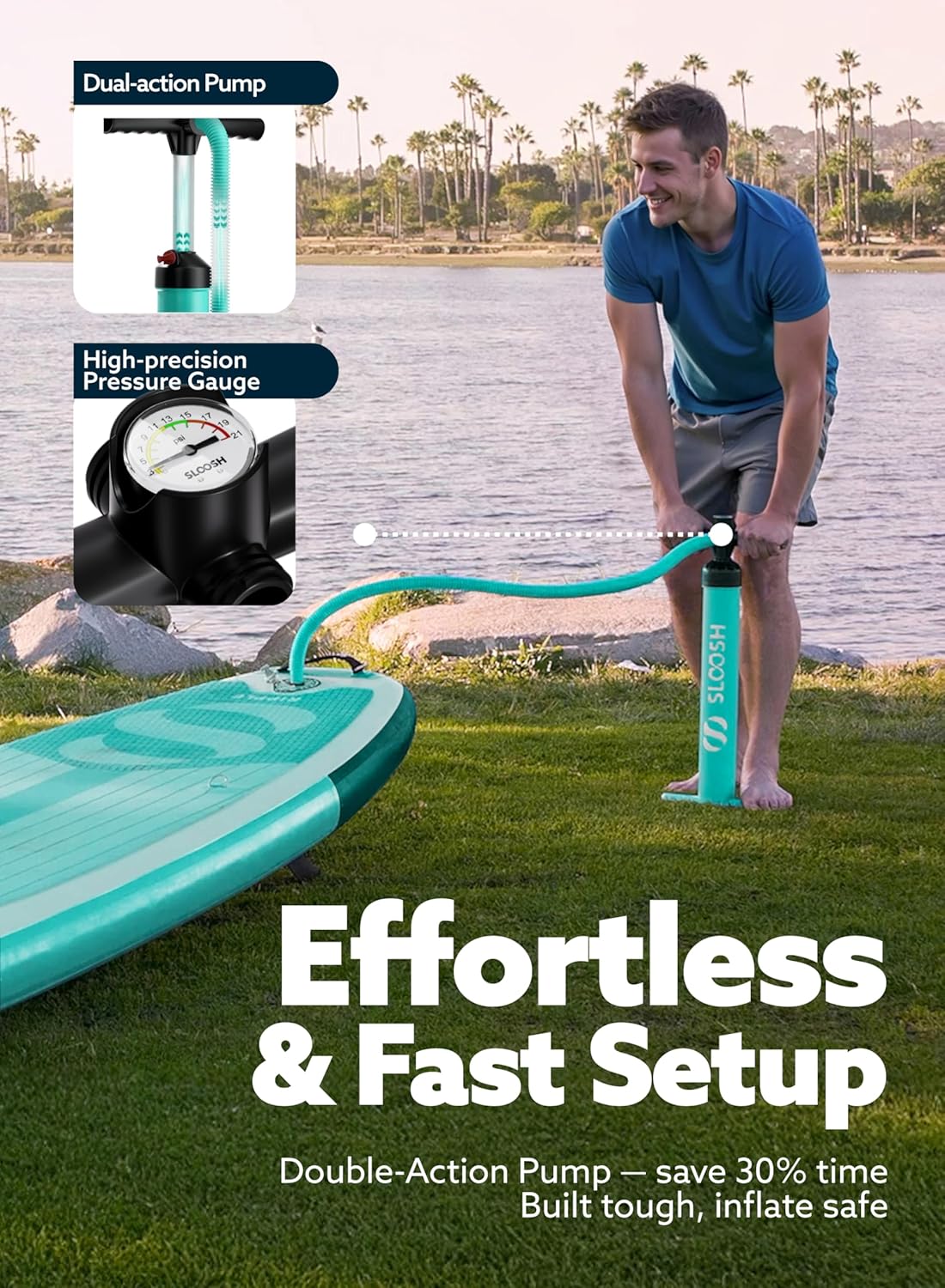 Thumbnail 3 de SLOOSH Ripple 10'6" Inflatable SUP: Stability, Versatility, and Ready-to-Go Fun