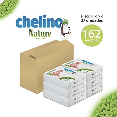 Detalle 1 de Chelino Nature Pañal Infantil Talla 6 (17-28 kg) – 162 Pañales