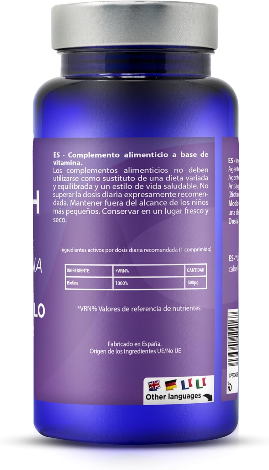 Thumbnail 1 de Drasanvi Biotina Vitamin H 500μg 💊 para cabello y uñas