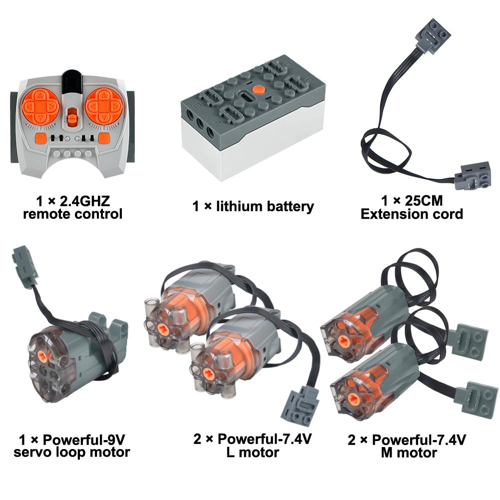 Detalle 2 de HOTUT 8 PCS Power Functions Set 2.4G remote