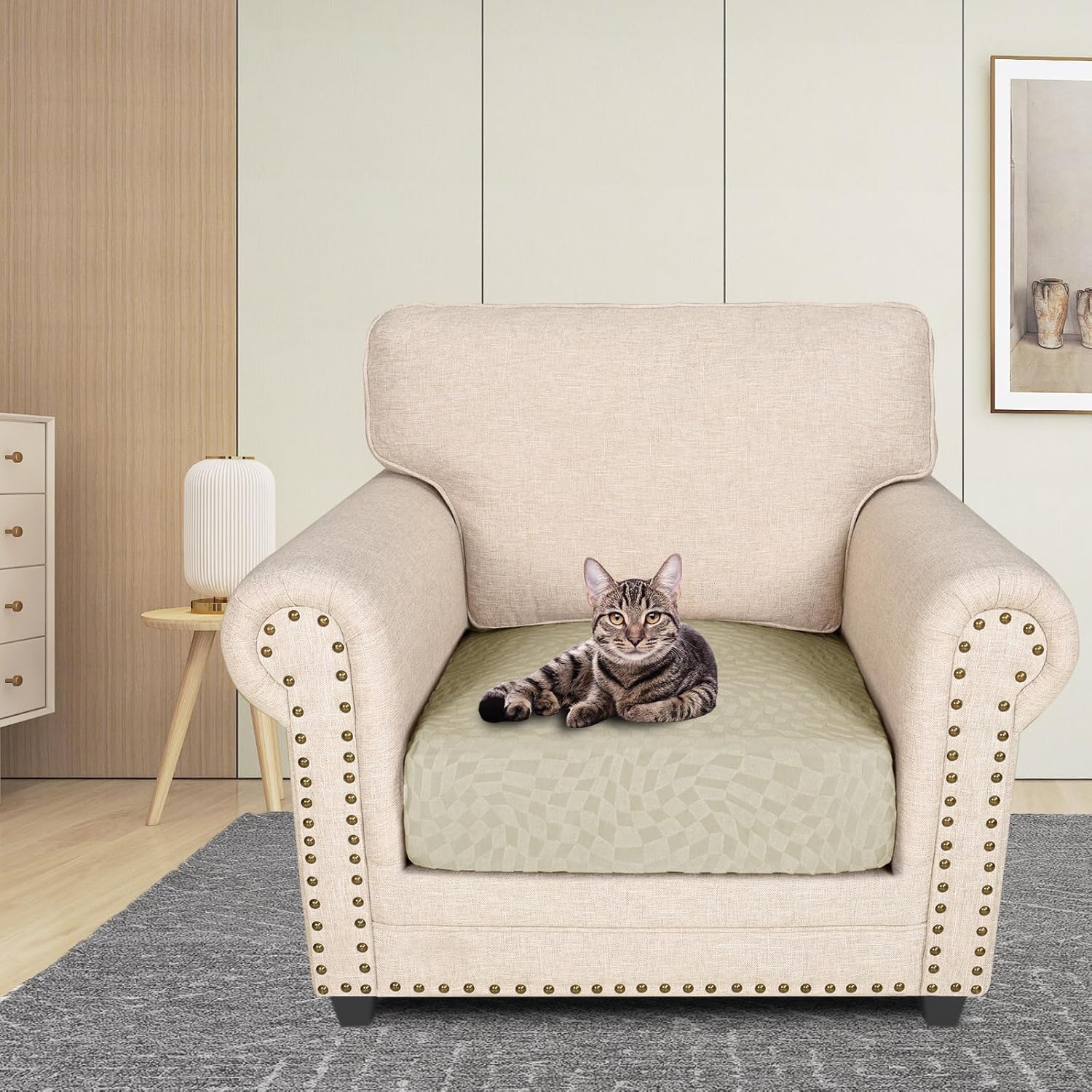 Thumbnail 1 de Ystyle Funda Sofá Ajustable 1 Asiento Beige