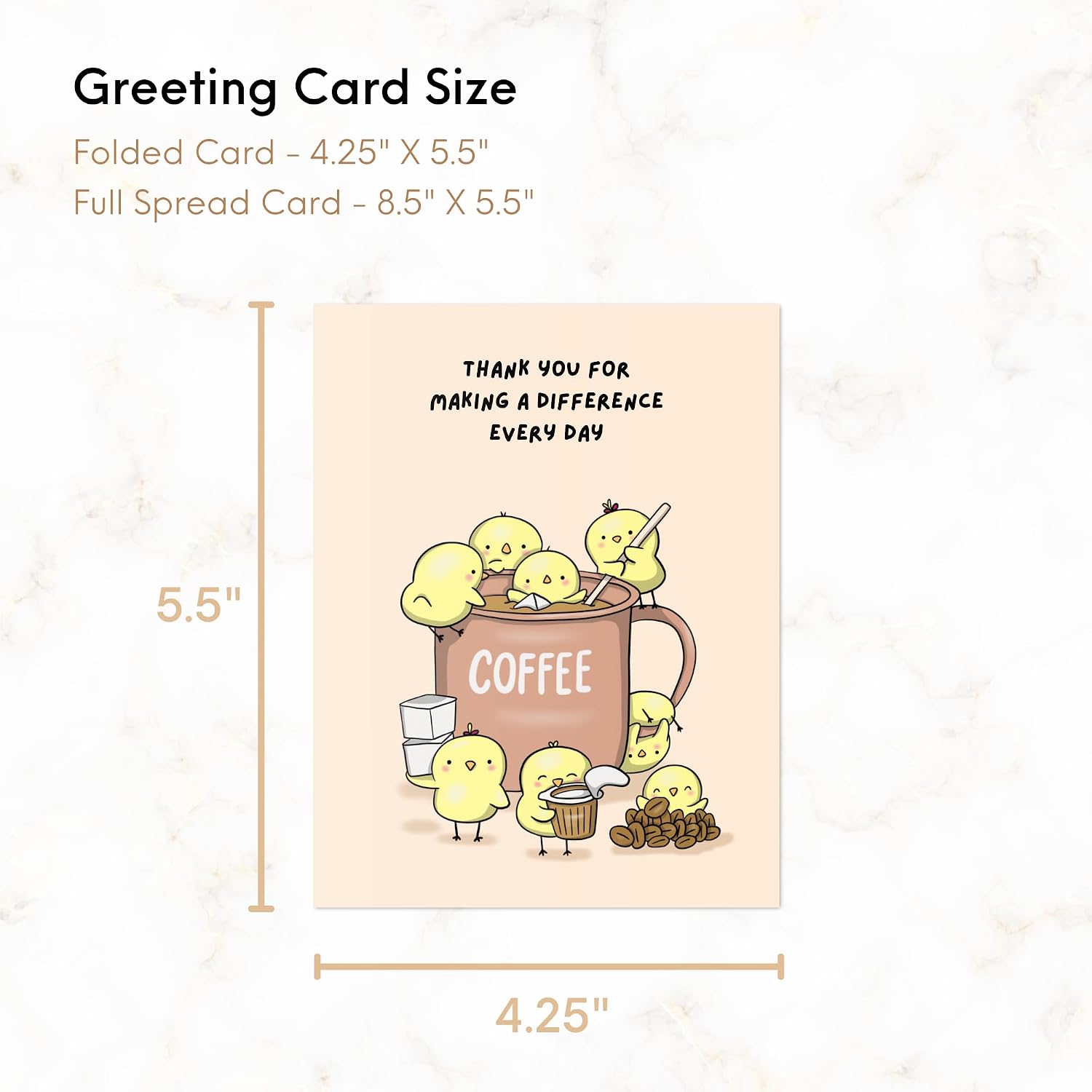 Thumbnail 5 de Aly Lou Thank-You Greeting Card 5.5 x 4.25 Inches