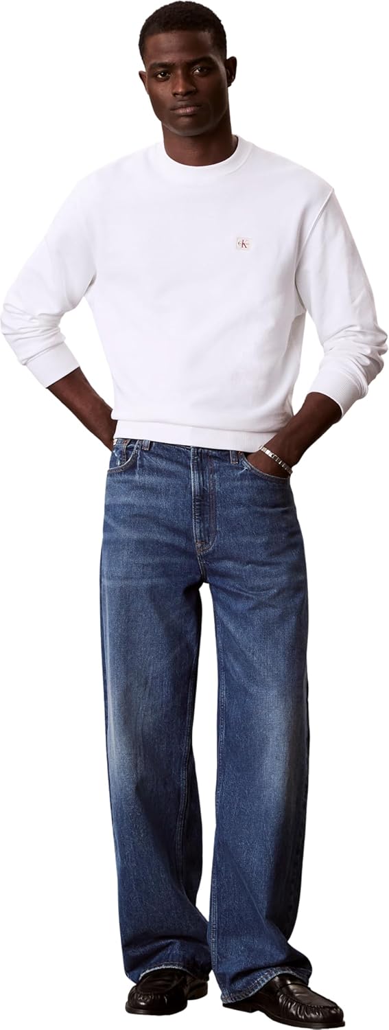 Thumbnail 3 de Calvin Klein Men’s Round Neck Terry Badge Sweatshirt