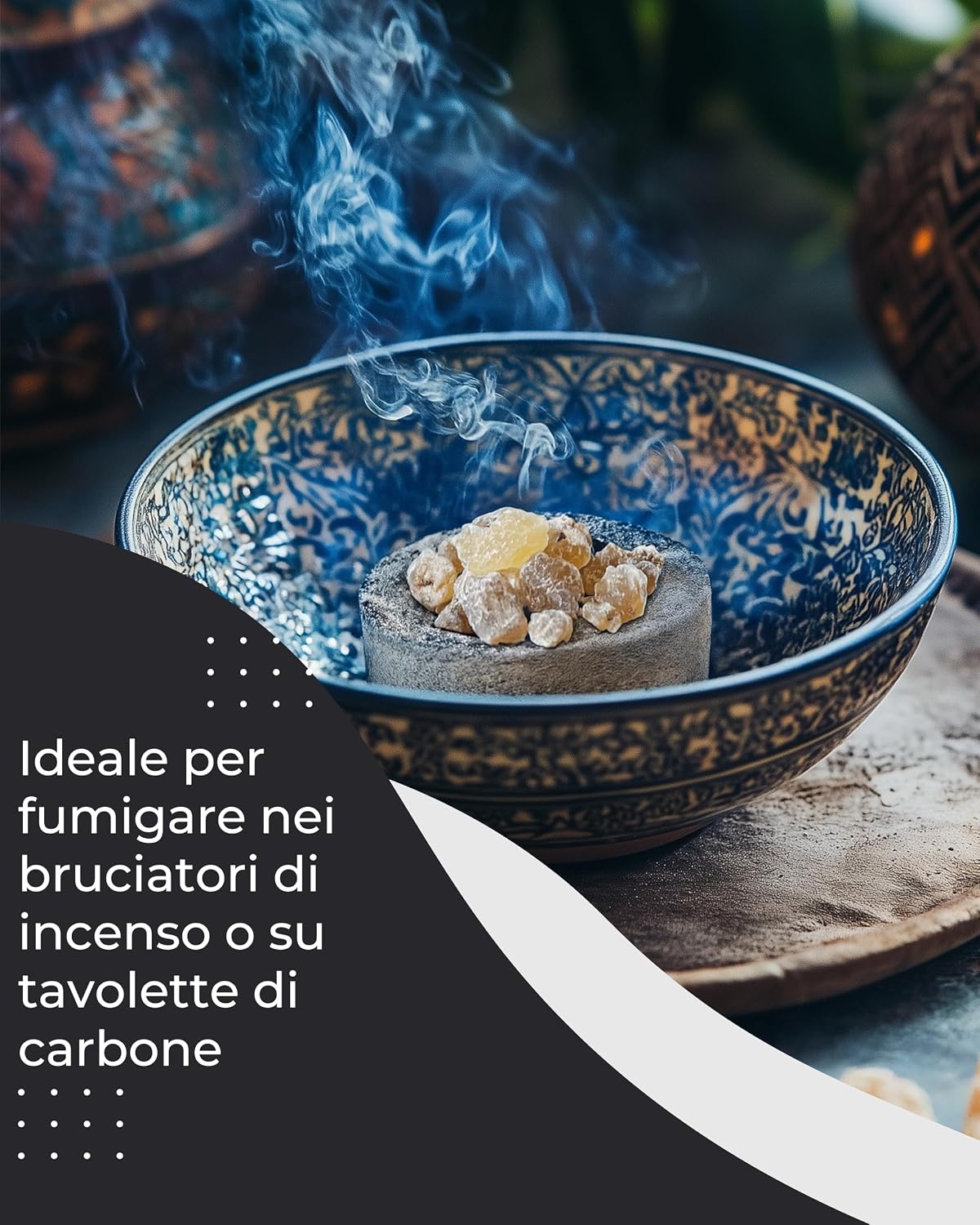 Detalle de Incenso indiano Boswellia Serrata 50 g – Incenso puro per meditazione, relax e rituali