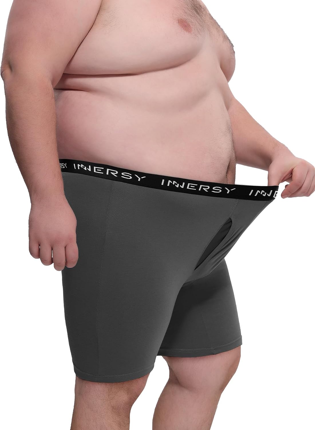 Thumbnail 2 de INNERSY Men's Big and Tall Boxer Briefs Cotton Moisture-Wicking 4-Pack
