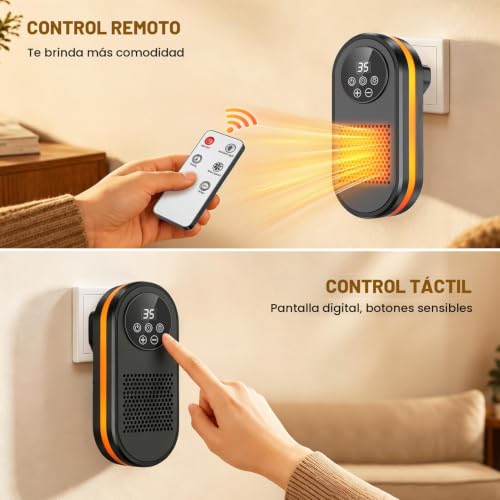 Detalle de Cakoai calefactor eléctrico cerámico PTC