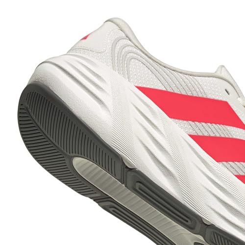 Detalle de adidas Galaxy 8 Men's Running Shoes, 10.5 UK, White/Red/Grey