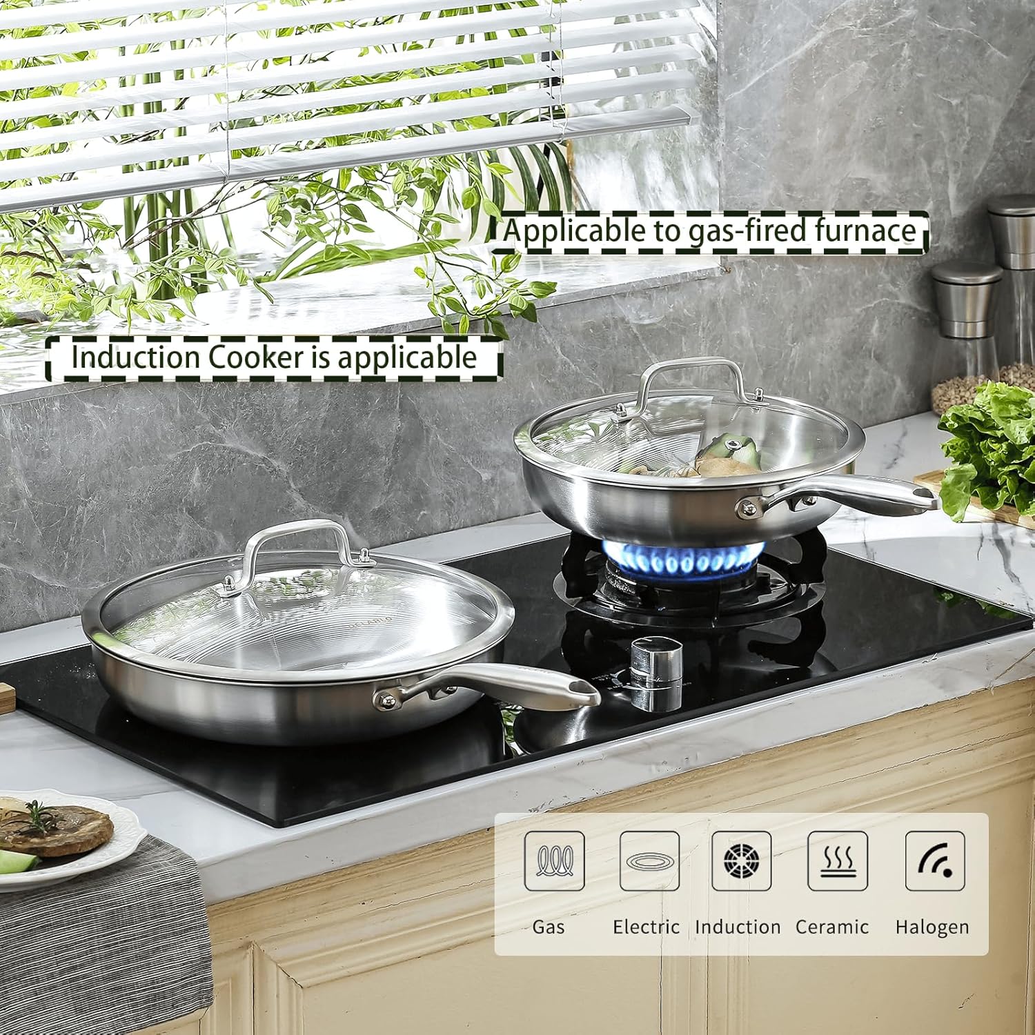 Thumbnail 4 de DELARLOCHEF Edelstahlpfanne 28 cm