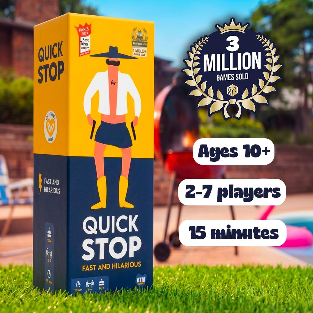 Detalle 2 de QUICKSTOP card game for 2โ7 players ๐ฒ