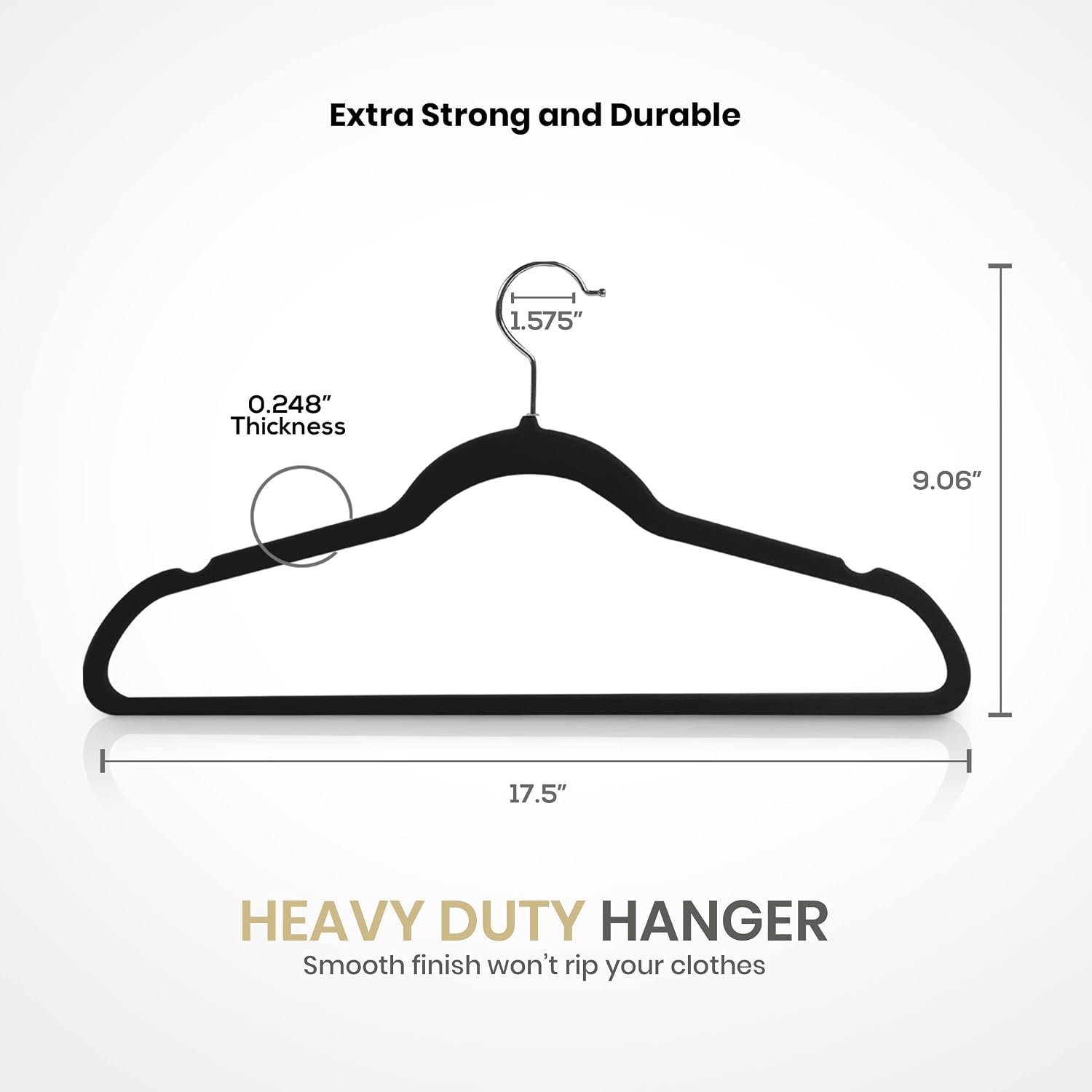 Detalle de Utopia Home Velvet Clothes Hangers