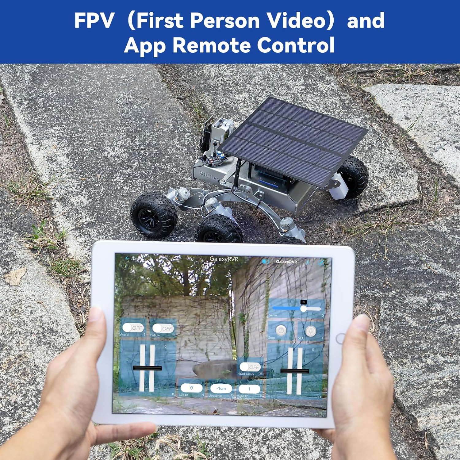 Thumbnail 6 de SUNFOUNDER GalaxyRVR Mars Rover Kit – Arduino UNO R3, ESP32 Cam et FPV en temps réel
