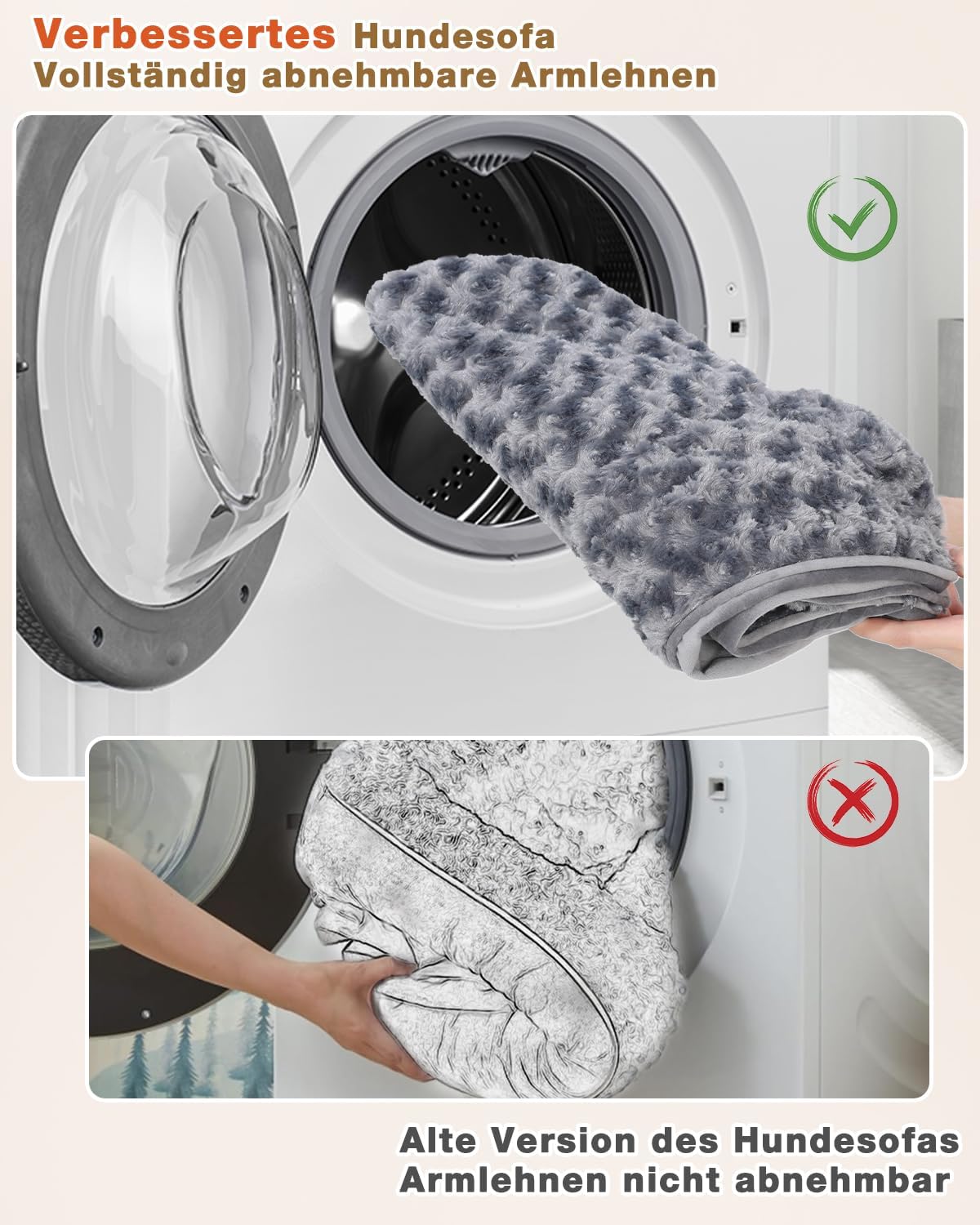 Detalle de KSIIA Hundebett Mittelgroße Hunde