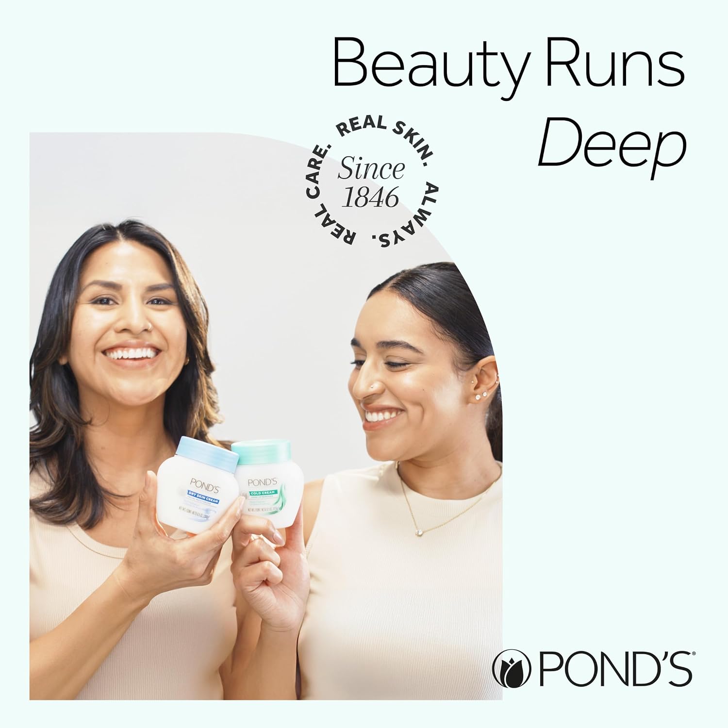 Detalle 2 de POND'S 10305210270296 Crema S Nourishing Face Cream, Fragrance-Free, 14.1 oz