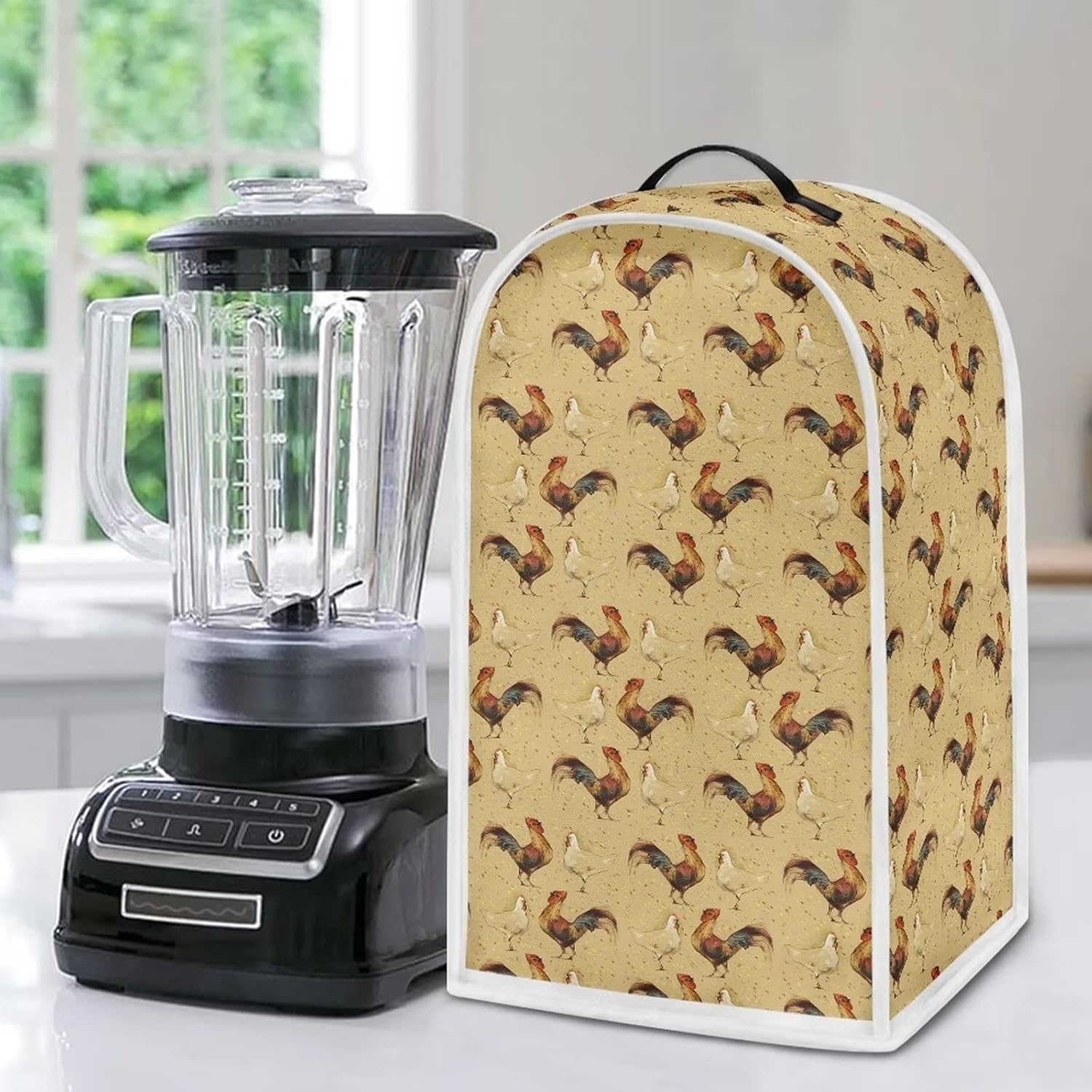 Poceacles Chicken Hens Pattern Blender Dust Cover 24cm