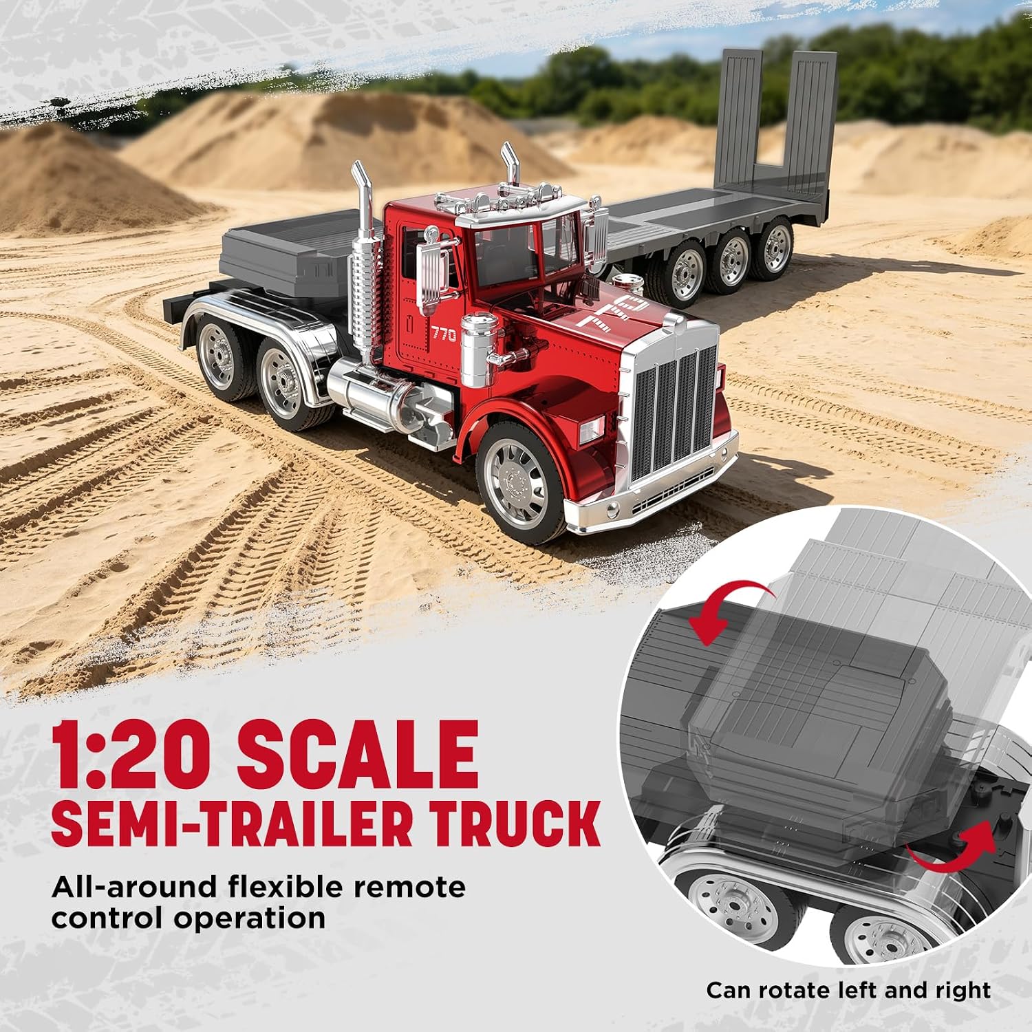 Detalle de KIDMARKT RC Semi-Trailer Truck 39.6-Inch