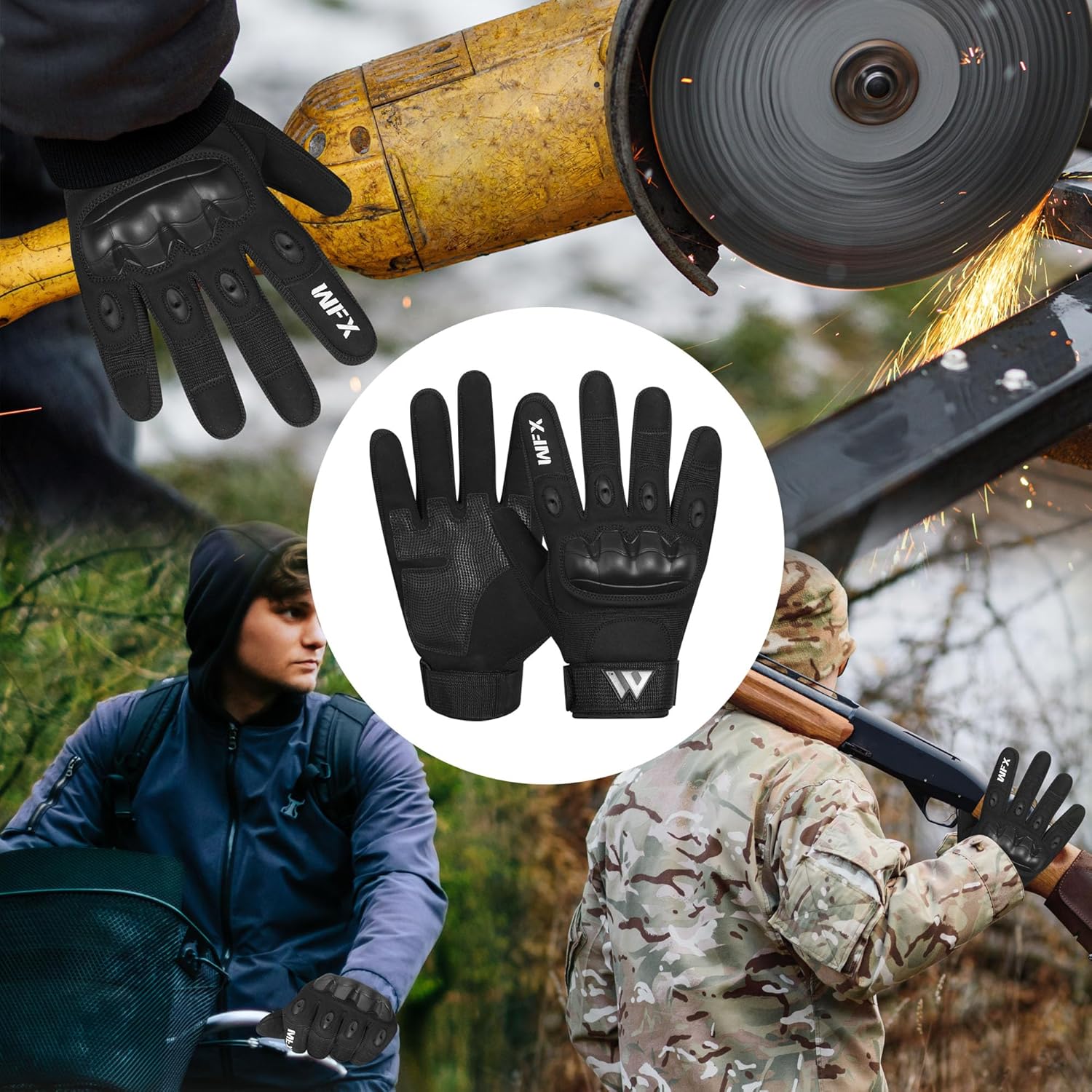 Thumbnail 6 de WFX Full‑Finger Motorcycle Gloves with Touchscreen