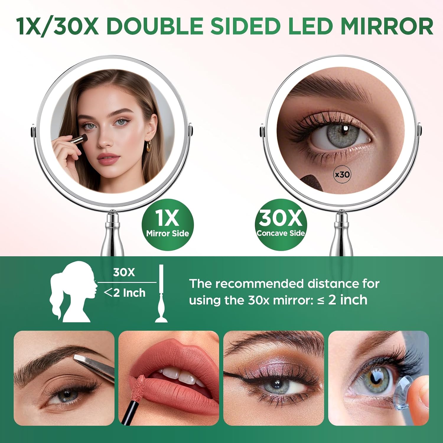 Detalle 2 de DASLAVA 30x Magnifying Mirror 5000mAh