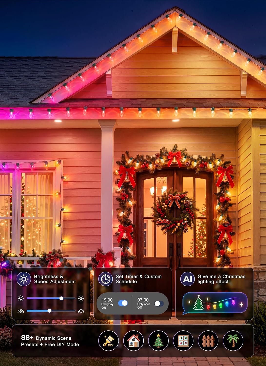 Thumbnail 1 de Outdoor Christmas Lights, 100 LEDs
