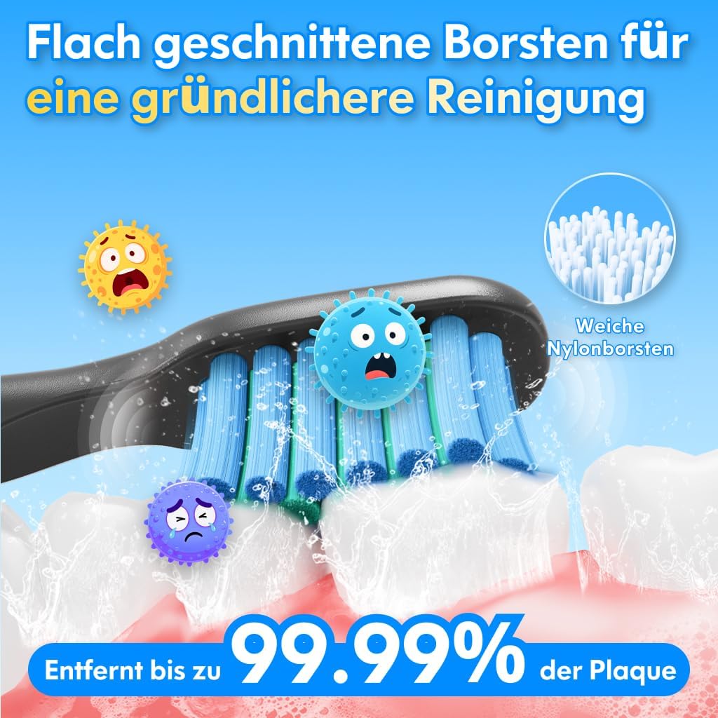 Detalle de Elektrische Zahnbürste Kinder 60 Tage Akku 🪥